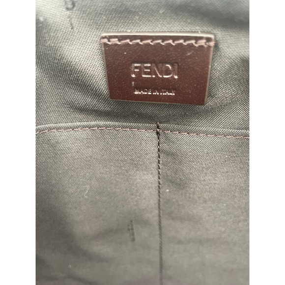 NEW FENDI FF LOGO ZIP CLUTCH SHOULDER BAG NWT! - Picture 15 of 16